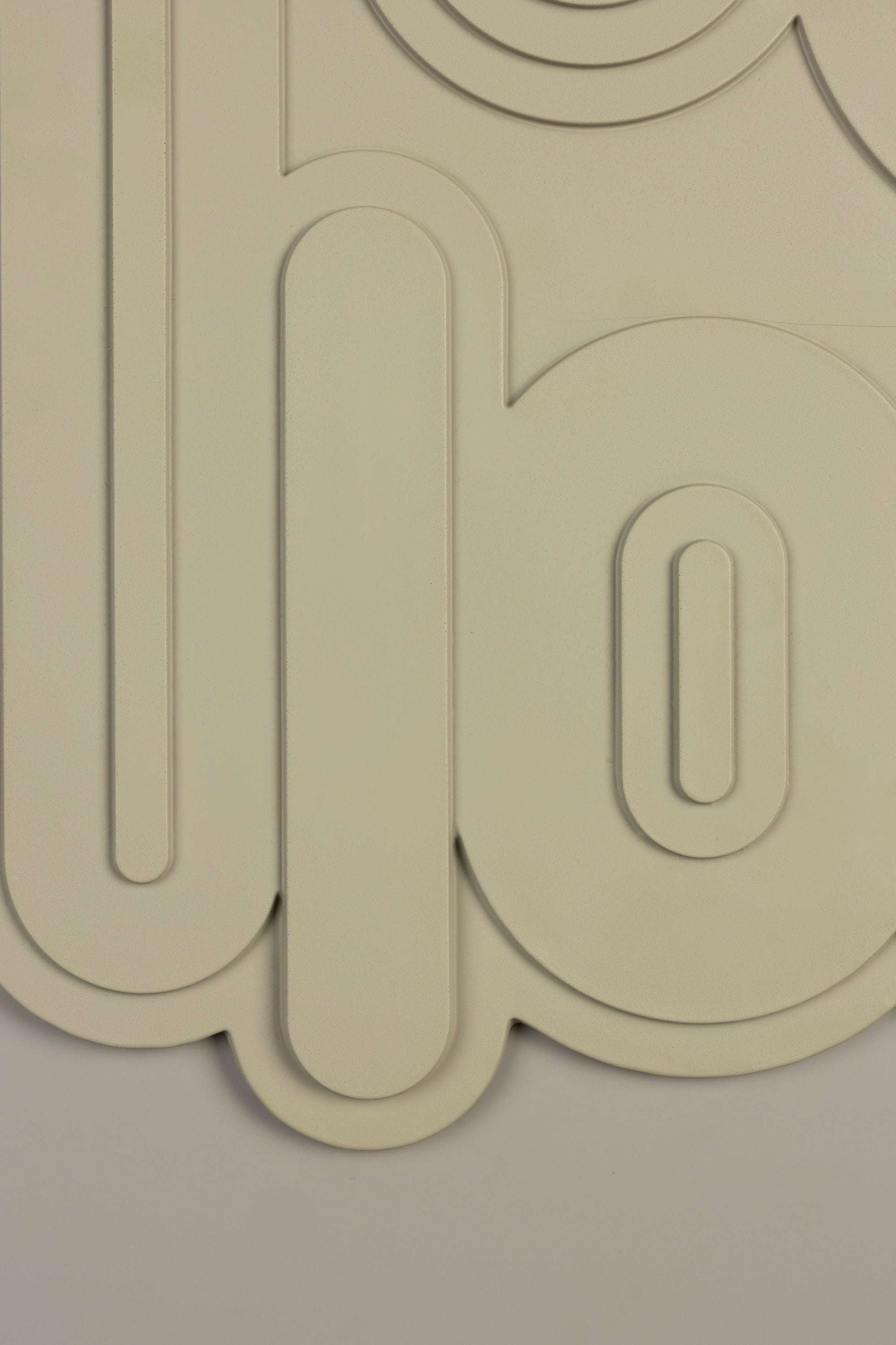 Zuiver August Brown Rice Mould Wall Art